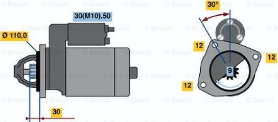 BOSCH 0 001 362 073 - Стартер avtolavka.club