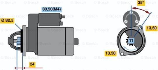 BOSCH 0 001 362 303 - Стартер avtolavka.club