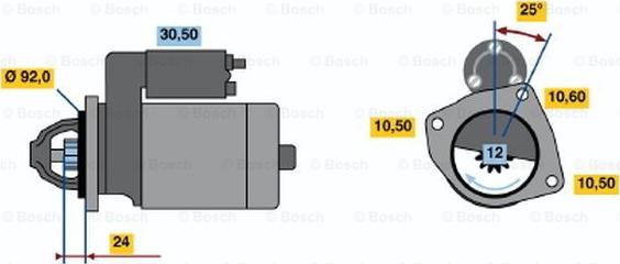 BOSCH 0 001 362 307 - Стартер avtolavka.club