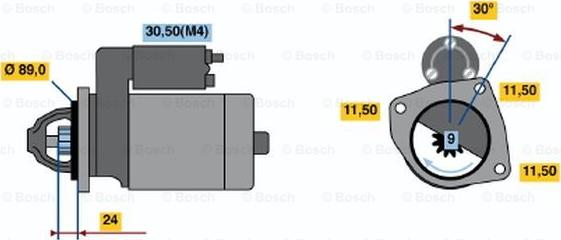 BOSCH 0 001 362 314 - Стартер avtolavka.club