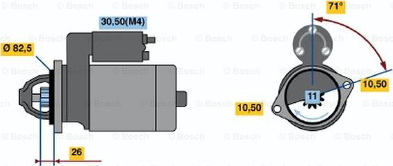 BOSCH 0 001 362 702 - Стартер avtolavka.club