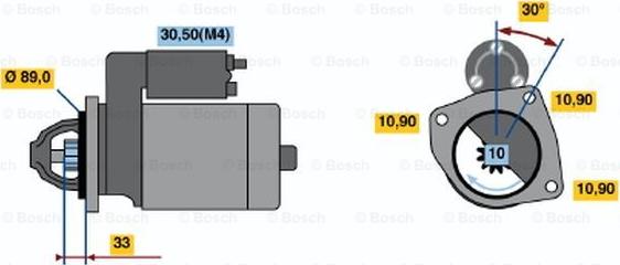 BOSCH 0 001 368 040 - Стартер avtolavka.club