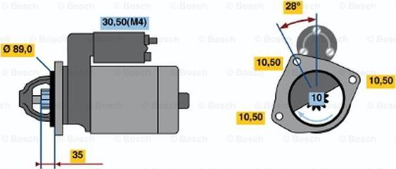 BOSCH 0 001 367 071 - Стартер avtolavka.club