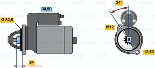 BOSCH 0 001 314 018 - Стартер avtolavka.club