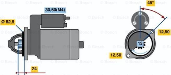 BOSCH 0 001 314 031 - Стартер avtolavka.club