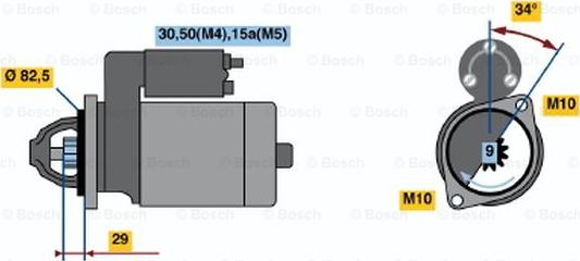 BOSCH 0 001 314 027 - Стартер avtolavka.club