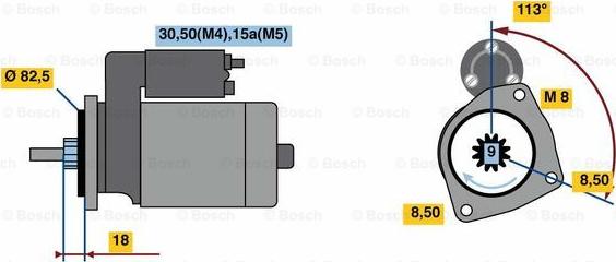 BOSCH 0 001 316 001 - Стартер avtolavka.club