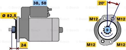 BOSCH 0 001 312 103 - Стартер avtolavka.club