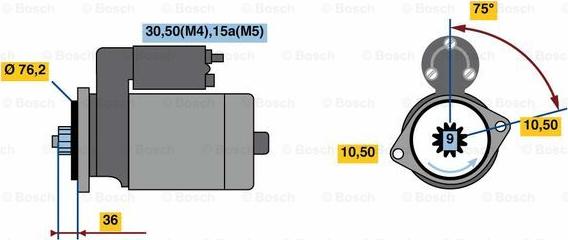 BOSCH 0 001 312 110 - Стартер avtolavka.club