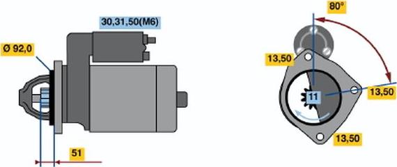 BOSCH 0001371019 - Стартер avtolavka.club