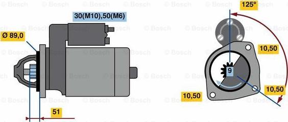 BOSCH 0 001 263 016 - Стартер avtolavka.club