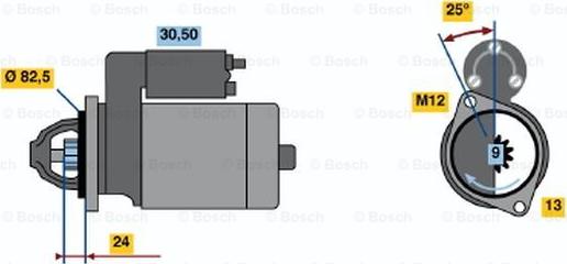 BOSCH 0 001 208 208 - Стартер avtolavka.club