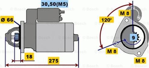 BOSCH 0 001 208 226 - Стартер avtolavka.club