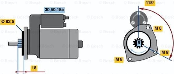 BOSCH 0 001 208 711 - Стартер avtolavka.club