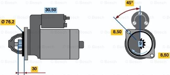 BOSCH 0 001 211 225 - Стартер avtolavka.club