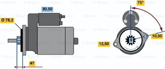 BOSCH 0 001 211 221 - Стартер avtolavka.club