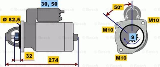 BOSCH 0 001 218 141 - Стартер avtolavka.club