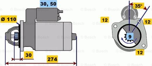 BOSCH 0 001 218 167 - Стартер avtolavka.club