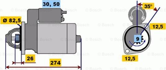 BOSCH 0 001 218 119 - Стартер avtolavka.club