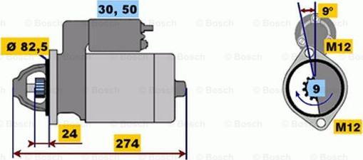 BOSCH 0 001 218 111 - Стартер avtolavka.club