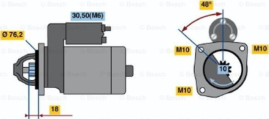 BOSCH 0 001 218 128 - Стартер avtolavka.club