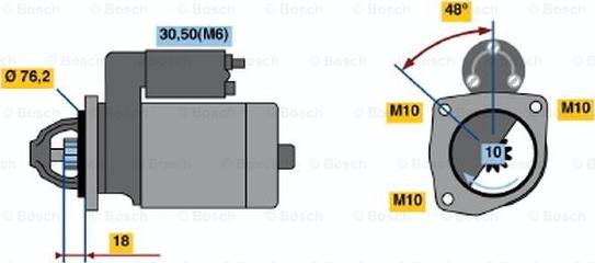 BOSCH 0 001 218 728 - Стартер avtolavka.club