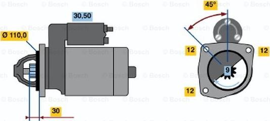 BOSCH 0 986 021 690 - Стартер avtolavka.club