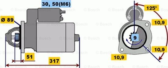 BOSCH 0 001 231 002 - Стартер avtolavka.club