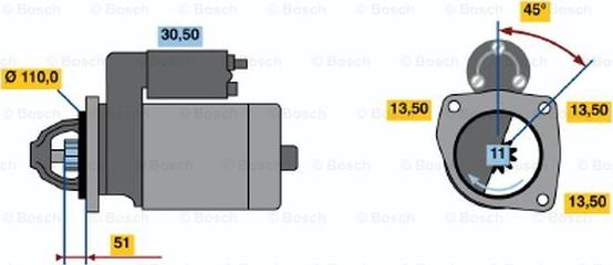 BOSCH 0 001 231 040 - Стартер avtolavka.club