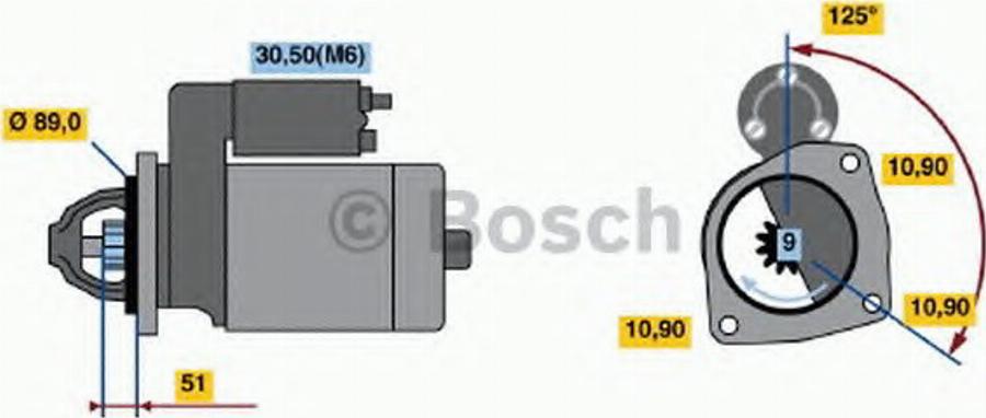 BOSCH 0 001 231 032 - Стартер avtolavka.club