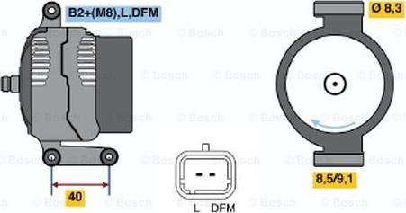 BOSCH 0 124 415 040 - Генератор avtolavka.club