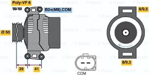 BOSCH 0 124 515 098 - Генератор avtolavka.club