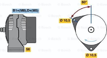 BOSCH 0 124 515 126 - Генератор avtolavka.club