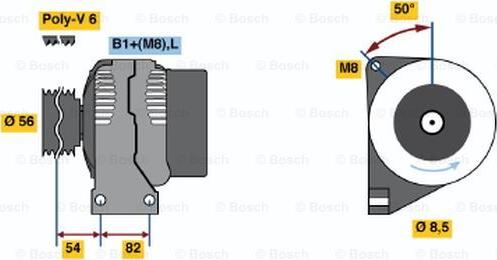 BOSCH 0 124 625 025 - Генератор avtolavka.club