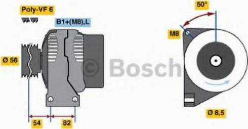 BOSCH 0 124 525 014 - Генератор avtolavka.club