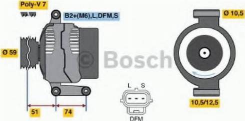 BOSCH 0 124 315 019 - Генератор avtolavka.club