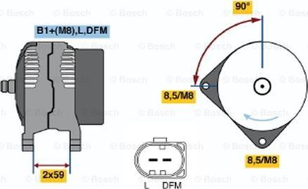 BOSCH 0 124 325 032 - Генератор avtolavka.club