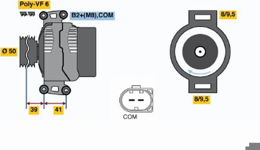 BOSCH 0124325072 - Генератор avtolavka.club