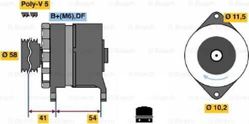 BOSCH 0 120 450 029 - Генератор avtolavka.club