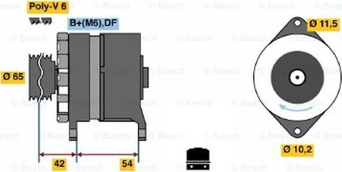 BOSCH 0 120 450 028 - Генератор avtolavka.club