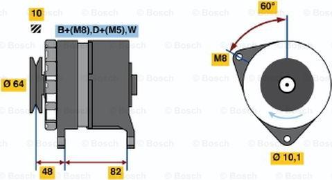 BOSCH 0 120 469 953 - Генератор avtolavka.club