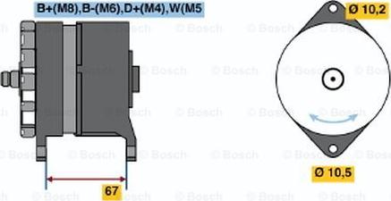 BOSCH 0 120 469 963 - Генератор avtolavka.club