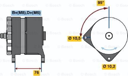 BOSCH 0 120 469 973 - Генератор avtolavka.club