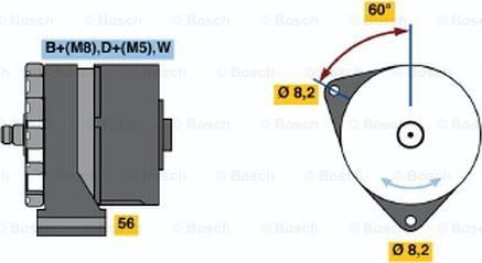 BOSCH 0 120 469 545 - Генератор avtolavka.club