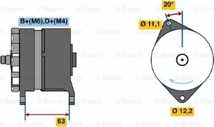 BOSCH 0 120 469 634 - Генератор avtolavka.club