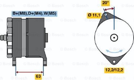 BOSCH 0 120 469 048 - Генератор avtolavka.club