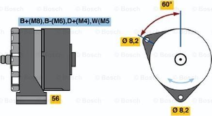 BOSCH 0 120 469 043 - Генератор avtolavka.club