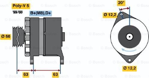 BOSCH 0 120 469 034 - Генератор avtolavka.club