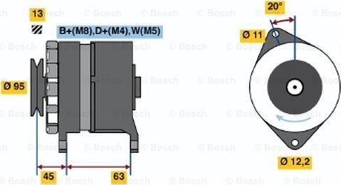 BOSCH 0 120 469 026 - Генератор avtolavka.club