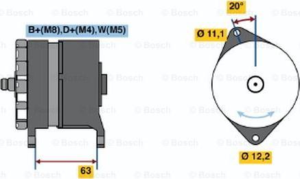 BOSCH 0 120 469 113 - Генератор avtolavka.club